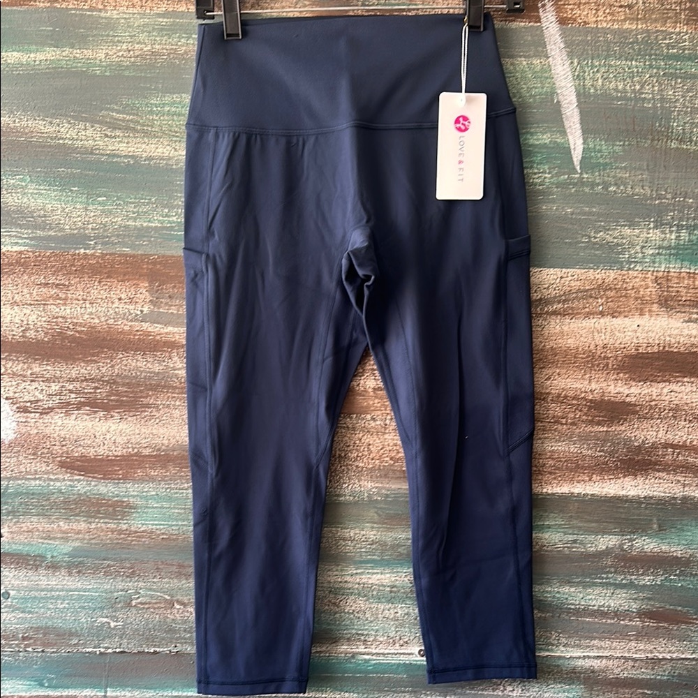 Onzie Navy High-Waisted Leggings